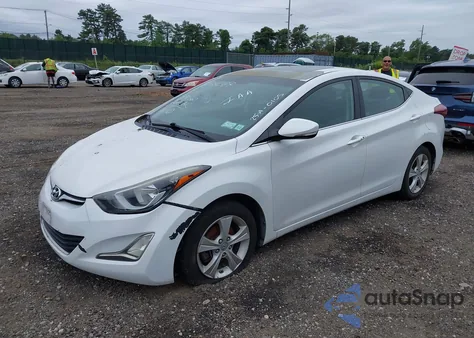 2016 Hyundai Elantra Value Edition из США, поврежденный, VIN 5NPDH4AE7GH767336